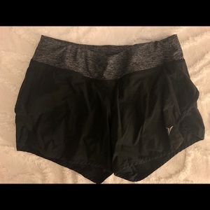 Black athletic shorts